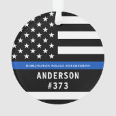 Police Personnalisée Ligne Bleue Mince Police (dos)