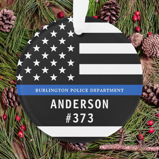 Police Personnalisée Ligne Bleue Mince Police