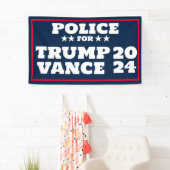 Police pour la bannière Trump Vance 2024 (En situation)