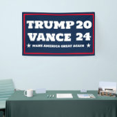 Police pour la bannière Trump Vance 2024 (Salon professionnel)