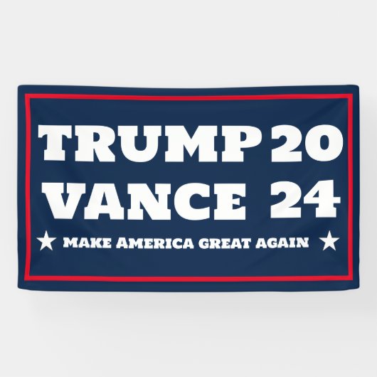 Police pour la bannière Trump Vance 2024 (Horizontal)