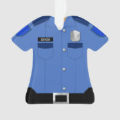 Police, profession uniforme bleue (devant)