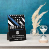 Police Retirement Appreciation Law Enforcement Fotoplaat (Zijkant)