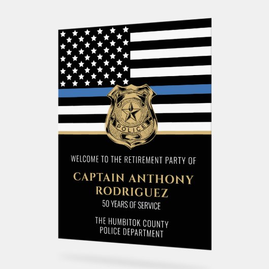 Police Retraite Agent d'application de la loi Bien (Angle)