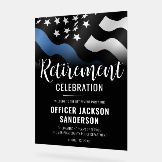 Police Retraite Parti de l'application de la loi B (Angle)