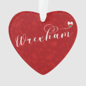 Police Script Wrexham, Drapeau Gallois En Coeur (dos)