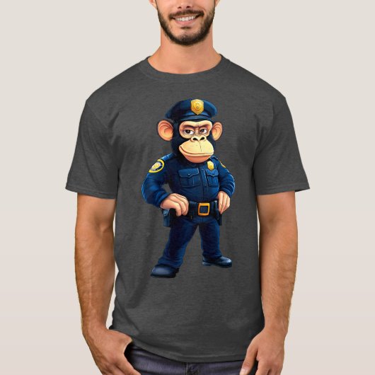 Police singe - Police singes T-shirt (Devant)