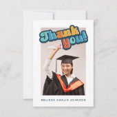 Police super rétro Graduation 3 photo merci (Devant)