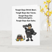 Police SWAT Officier Fundy carte d'anniversaire (Fleur jaune)