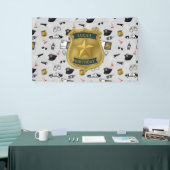 Police Themed Policeman Cop Birthday Spandoek (Beurs)