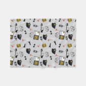 Police Themed Policeman Cop Pattern Fleece Deken (Voorkant (Horizontaal))