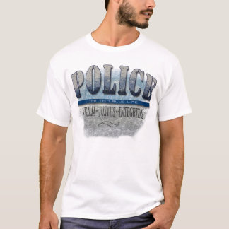 POLICE~Thin Blue Line T-shirt