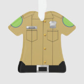 Police Uniforme Tan avec bouclier d'argent (devant)