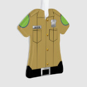 Police Uniforme Tan avec bouclier d'argent (devant)