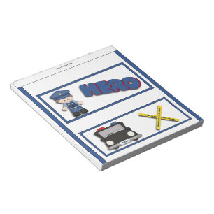 Policeman Hero Kinder Snoep Bar Wrapper Party Favo Notitieblok