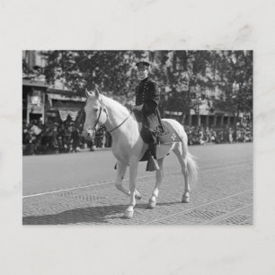Policeman on White Horse, 1921 Briefkaart
