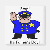 Policeman - Vaderdag Magneet (Voorkant)