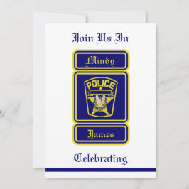 Policeman Wedding Uitnodiging