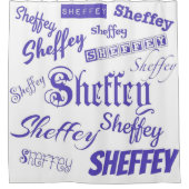 Polices Sheffey Violet - Rideau de douche 9570 (Devant)