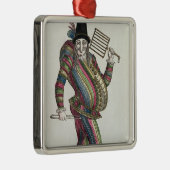 Polichinelle Metalen Ornament (Rechts)