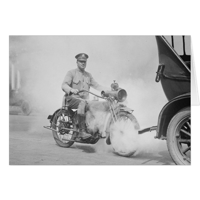 Policier à moto en service, 1923 (Devant horizontal)