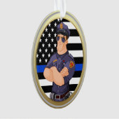 Policier Ligne Bleue Mince (devant)