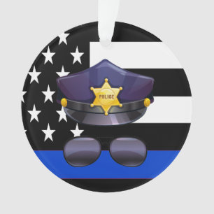 Policier Ligne Bleue Mince