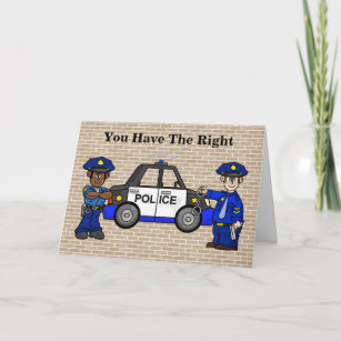 Cartes Police D Anniversaire Zazzle Be
