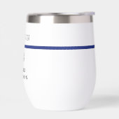 Policier personnalisé Ligne Bleue Mince (Gauche)