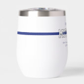 Policier personnalisé Ligne Bleue Mince (Avant)