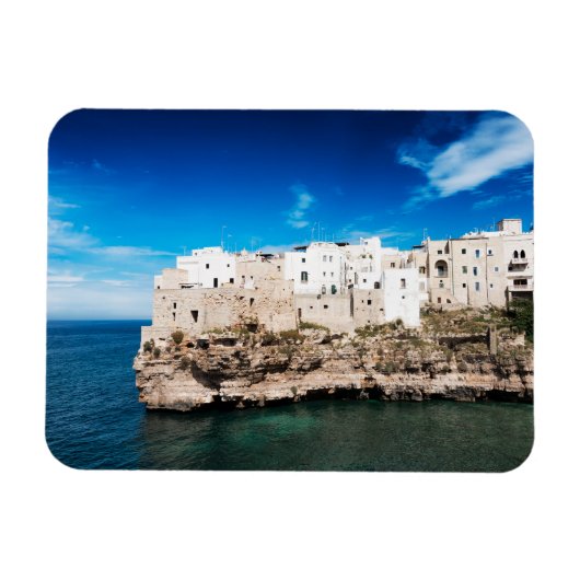 Polignano a Mare-huizen op een klif in Puglia Magneet (Horizontaal)
