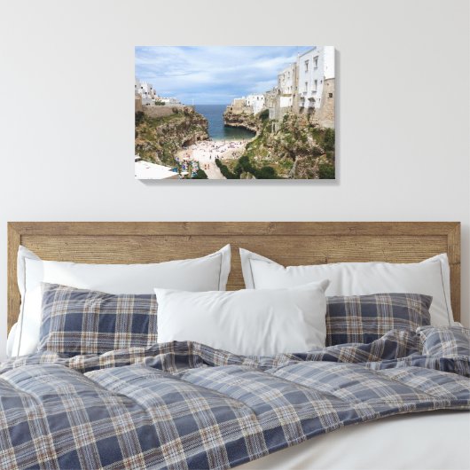 Polignano a Mare stadsstrand in Puglia canvas prin (Insitu (Slaapkamer))