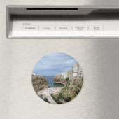 Polignano a Mare stadsstrand in Puglia ronde magne Magneet (Insitu (Vaatwasser))