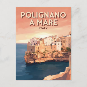 Polignano a Mare Zonsondergang Italië Briefkaart