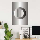 Polijststaal "D" Poster (Thuiskantoor)