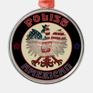 Polish American Eagle Ornament
