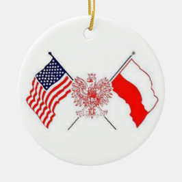 POLISH AMERICAN KERAMISCH ORNAMENT