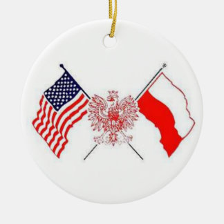 POLISH AMERICAN KERAMISCH ORNAMENT