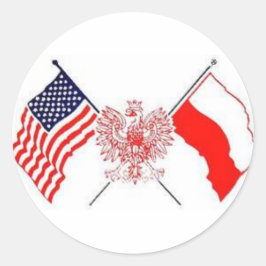 POLISH AMERICAN RONDE STICKER
