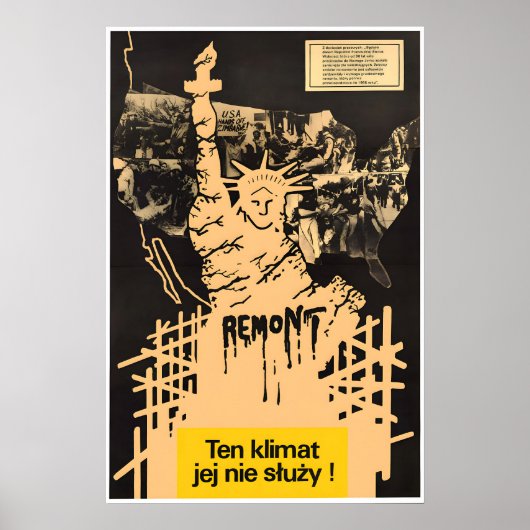 Polish Anti-Racism Poster This climate doesn't (Devant)