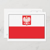 Polish Falcon Flag Briefkaart (Voorkant / Achterkant)