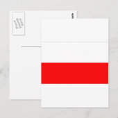 POLISH FLAG BRIEFKAART (Voorkant / Achterkant)
