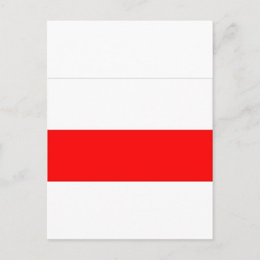 POLISH FLAG BRIEFKAART (Voorkant)