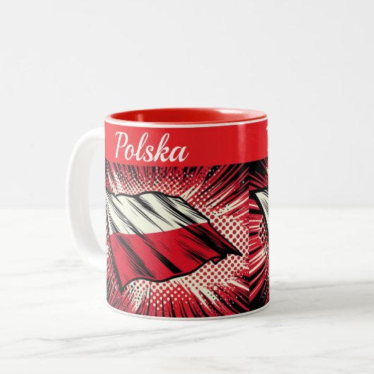 Polish flag coffee Mug (Devant gauche)