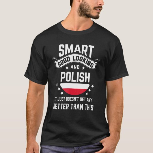 Polish Flag Native Pride Poland Polish Roots T-shirt (Voorkant)