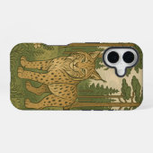 Polish Lynx Forest Folk Art iPhone 16 Hoesje (Achterkant horizontaal)