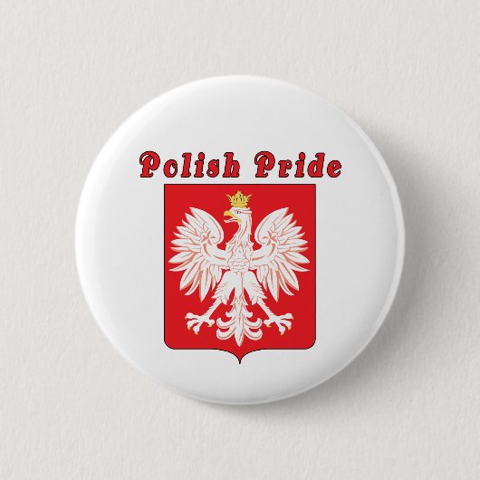 Polish Pride Eagle Button (Voorkant)