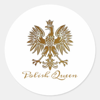 Polish Queen met Gold Eagle Sticker
