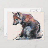 Polish Wolf Pup 2001 Briefkaart (Voorkant / Achterkant)