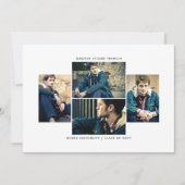 Polished 4 Photo Graduation Faire-part (Devant)